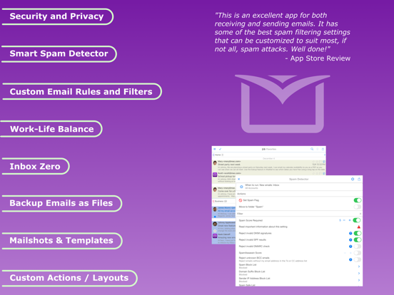 AltaMail iPad screenshot 1 - Business app