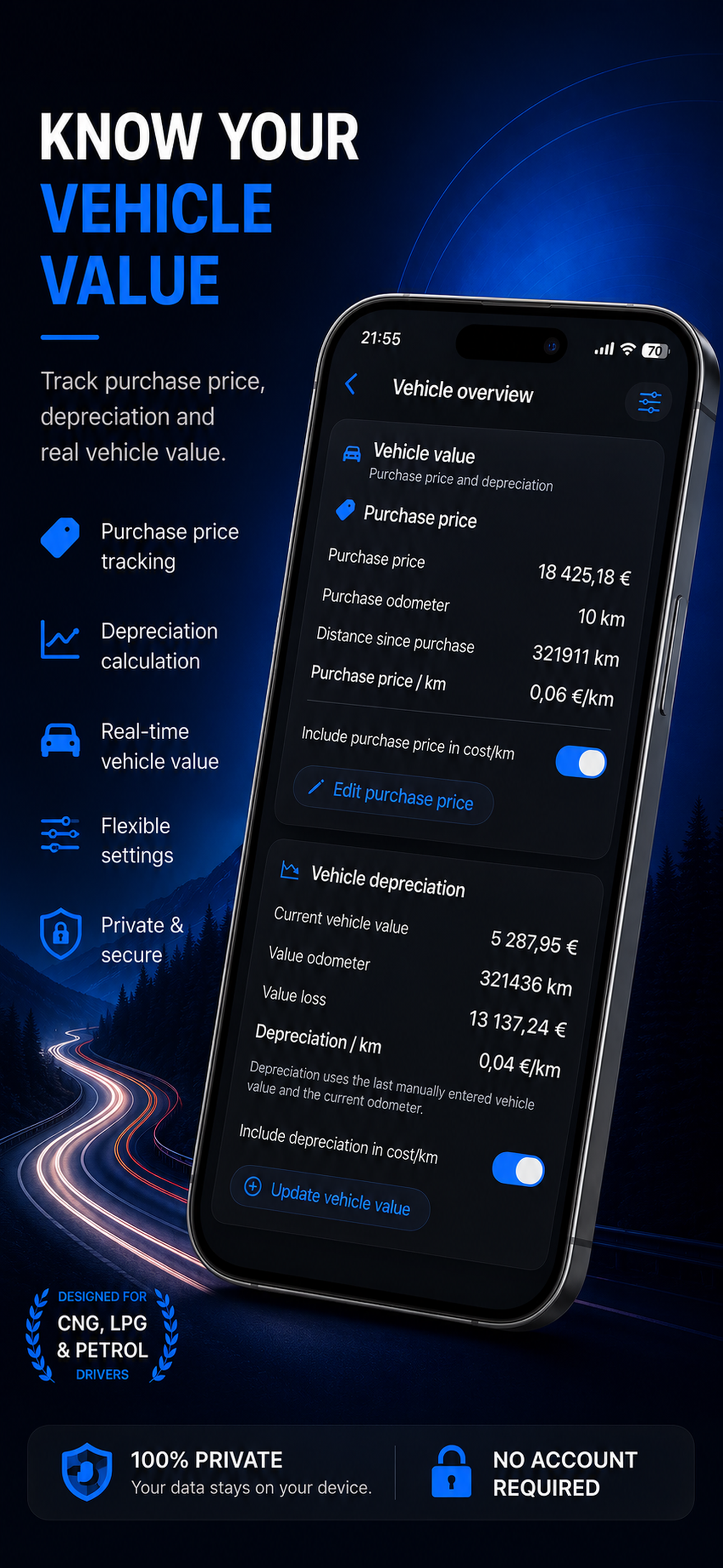 FuelLogbook: Car Manager screenshot 4