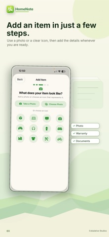 HomeNote - Home Inventory Screenshot 3 of 5