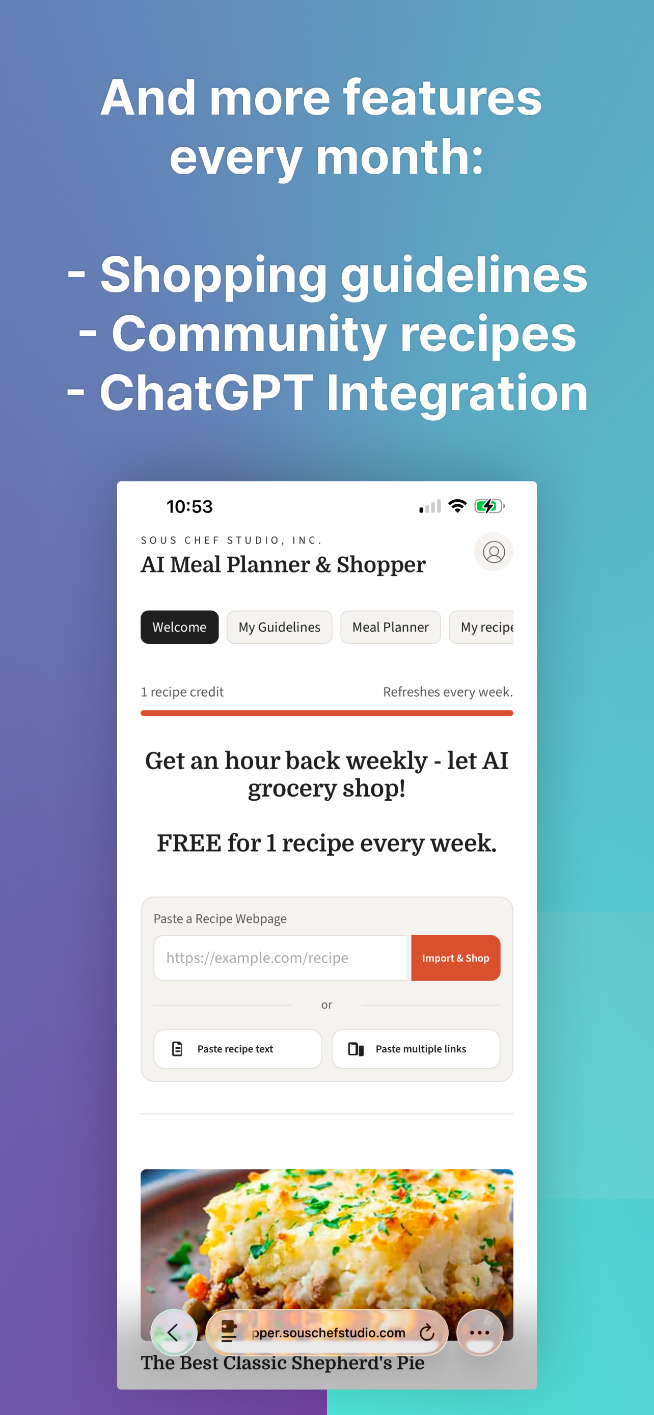 AI Meal Planner and Shopper screenshot 3