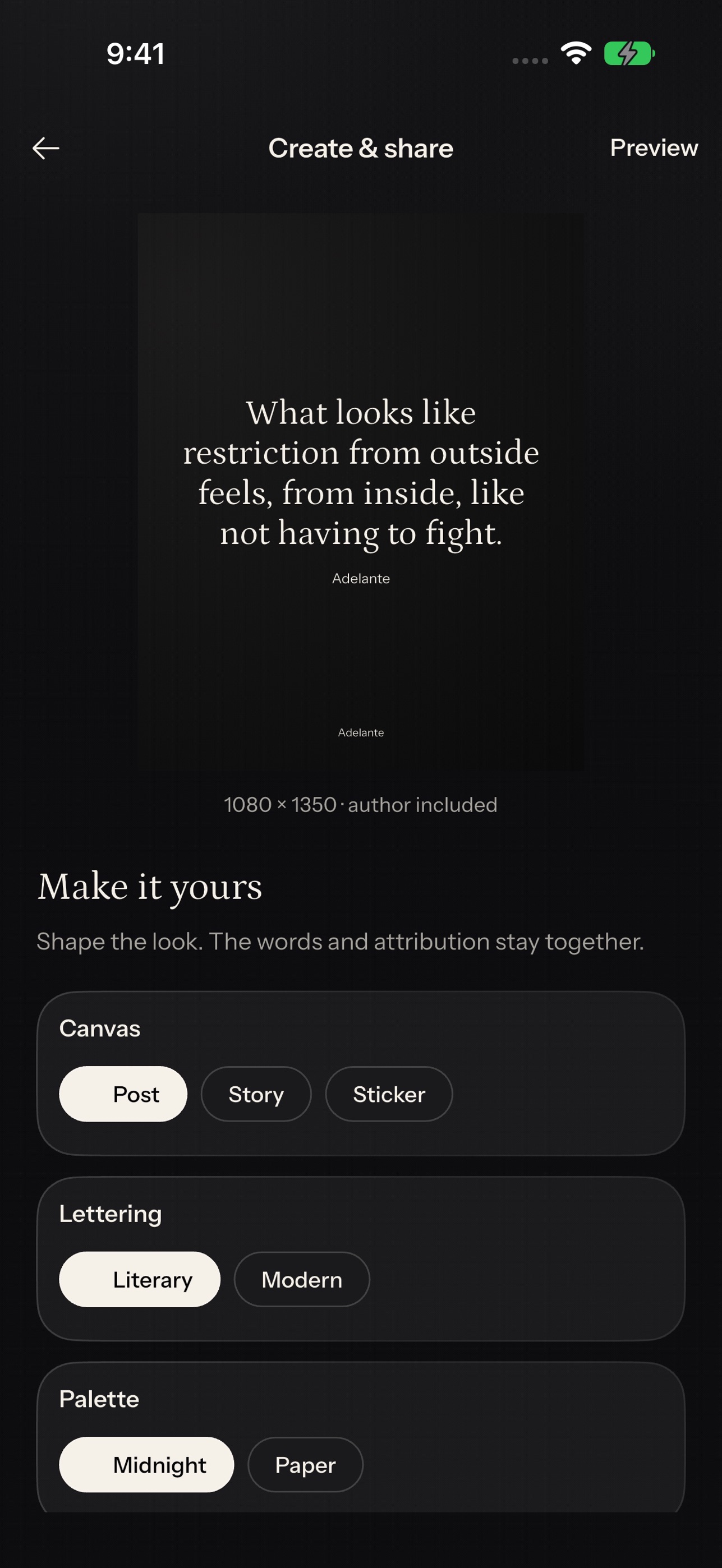 Screenshot 2 of Adelante: Daily Quotes