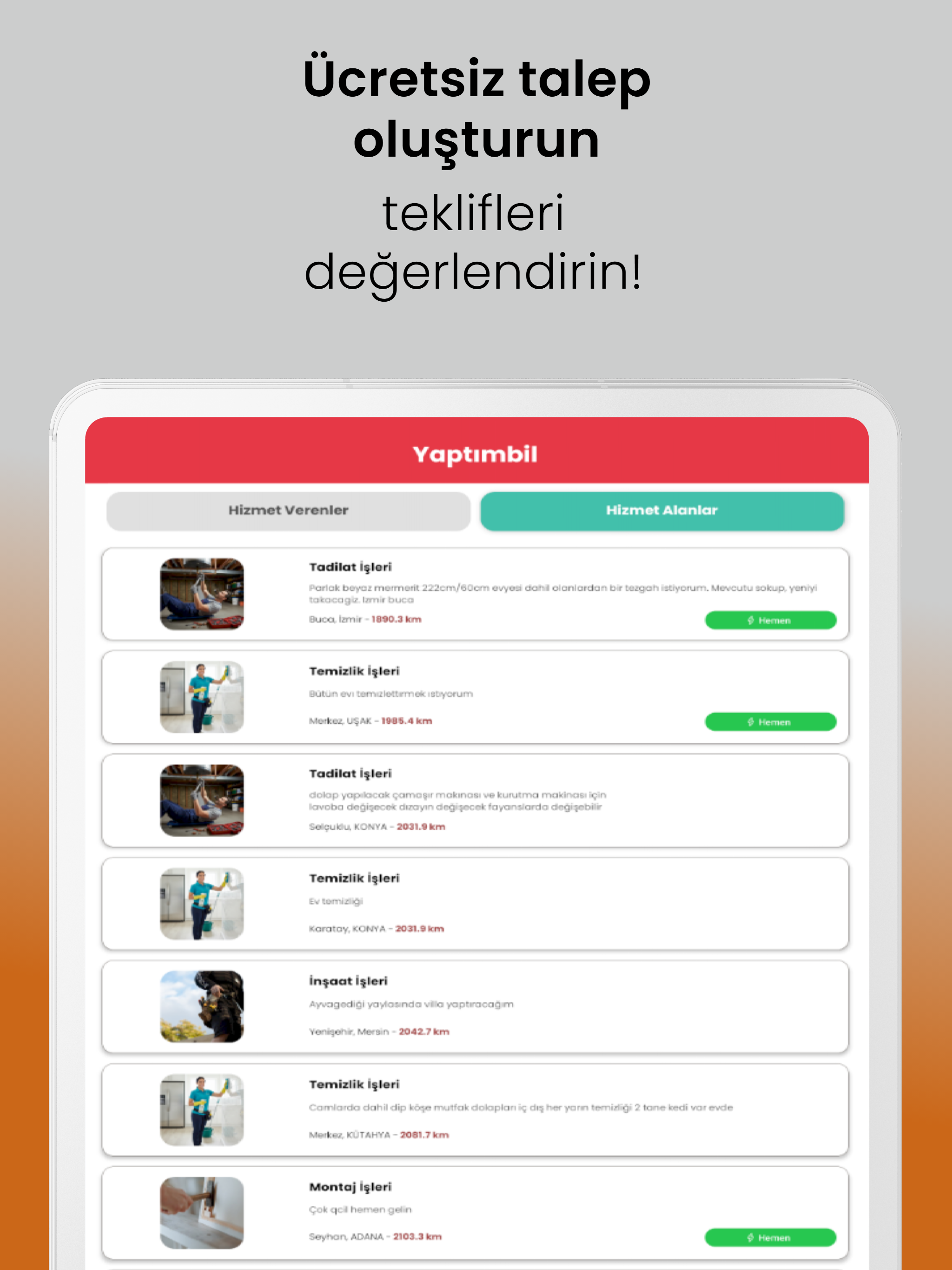 Yaptımbil – Hizmet Platformu