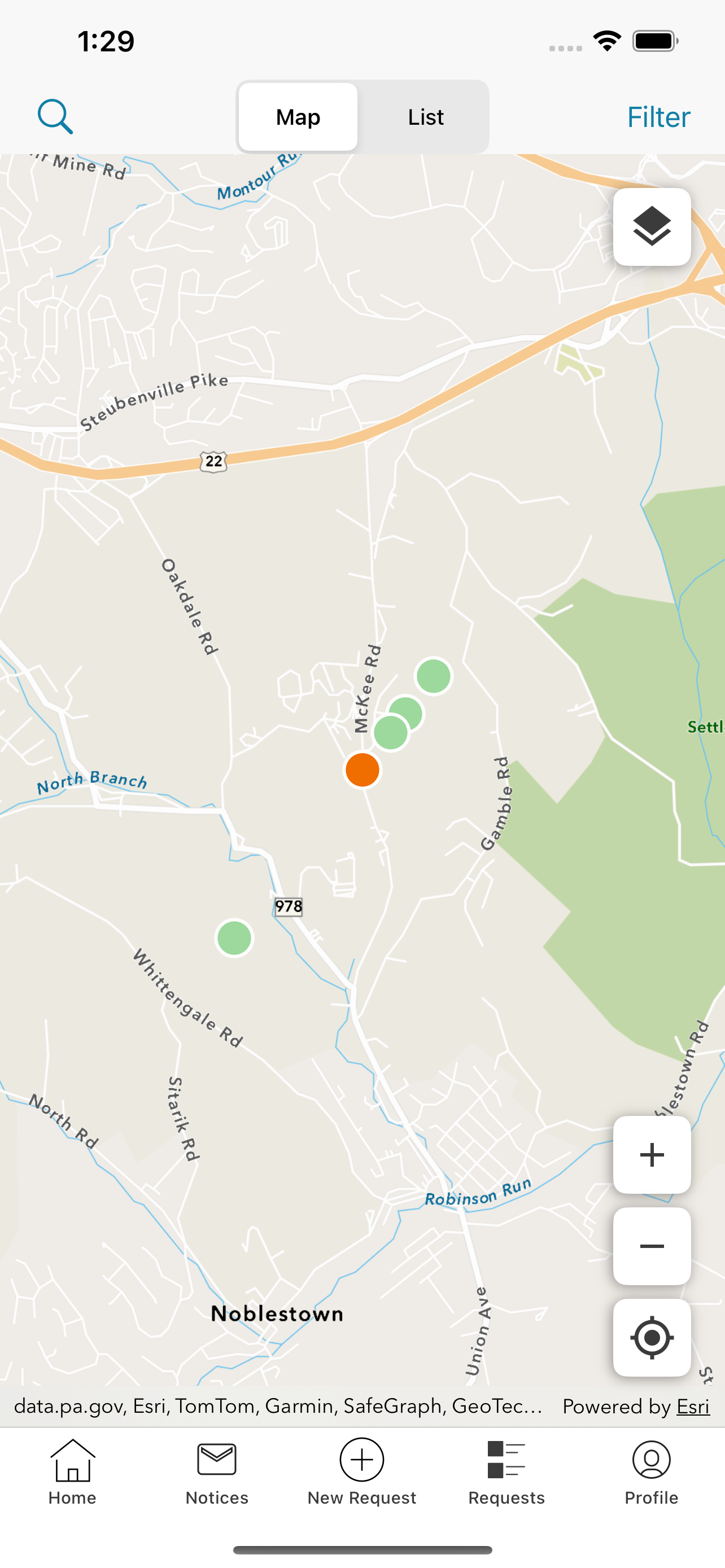North Fayette Township PA 311 screenshot 2