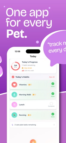 Paw - Pet Habit Tracker Screenshot 2 of 6