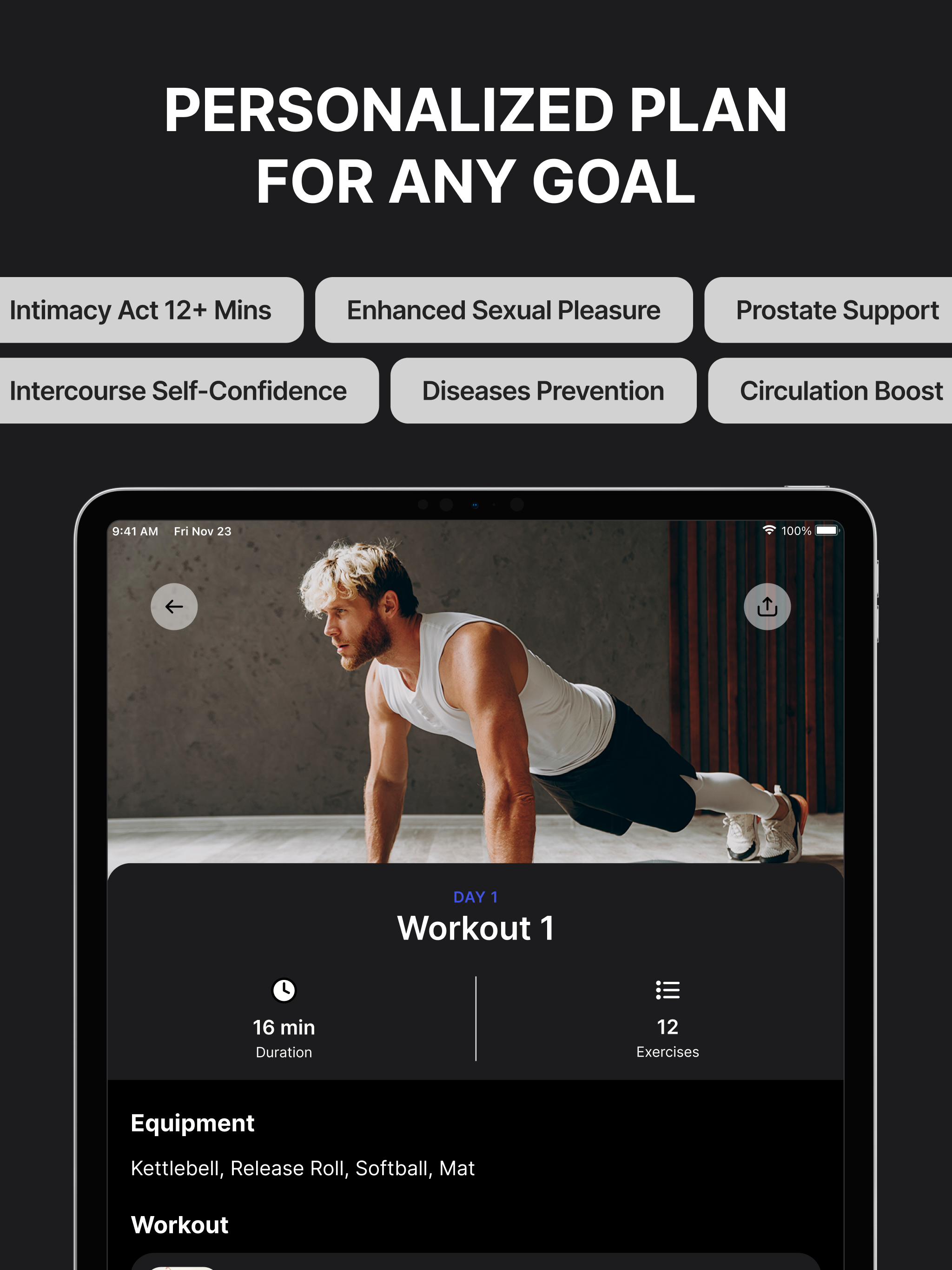Organic Man－Workout & Fitness screenshot 9