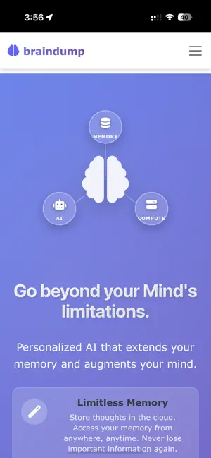 braindump.ai screenshot 1