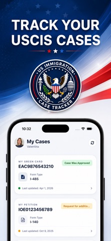 Case Tracker For USCIS Updates Screenshot 1 of 4