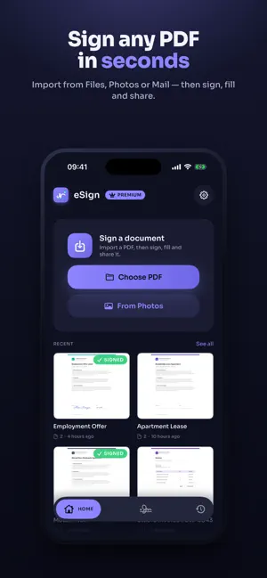 eSign: Sign & Fill PDF screenshot 1