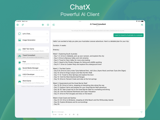 ChatX - AI Chat Client Top