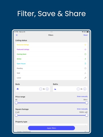 BlueCoast Realty iPad screenshot