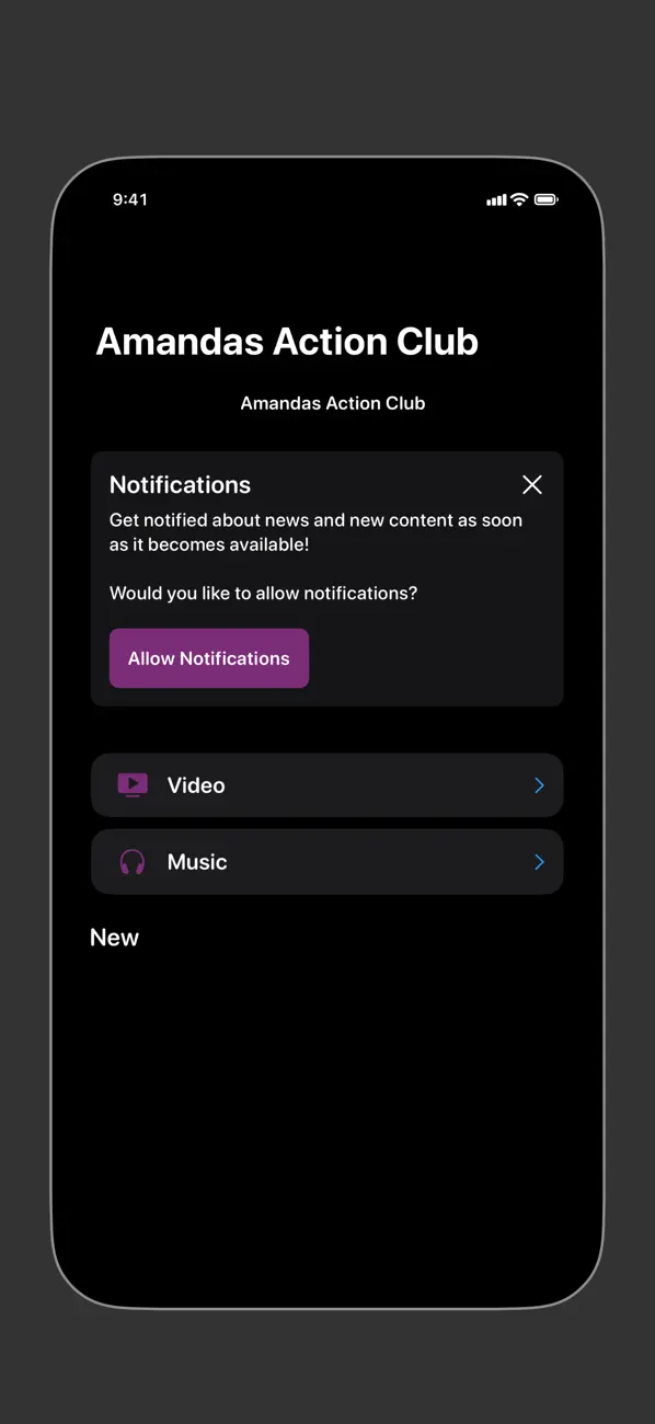 Screenshot #1 pour Amandas Action Club
