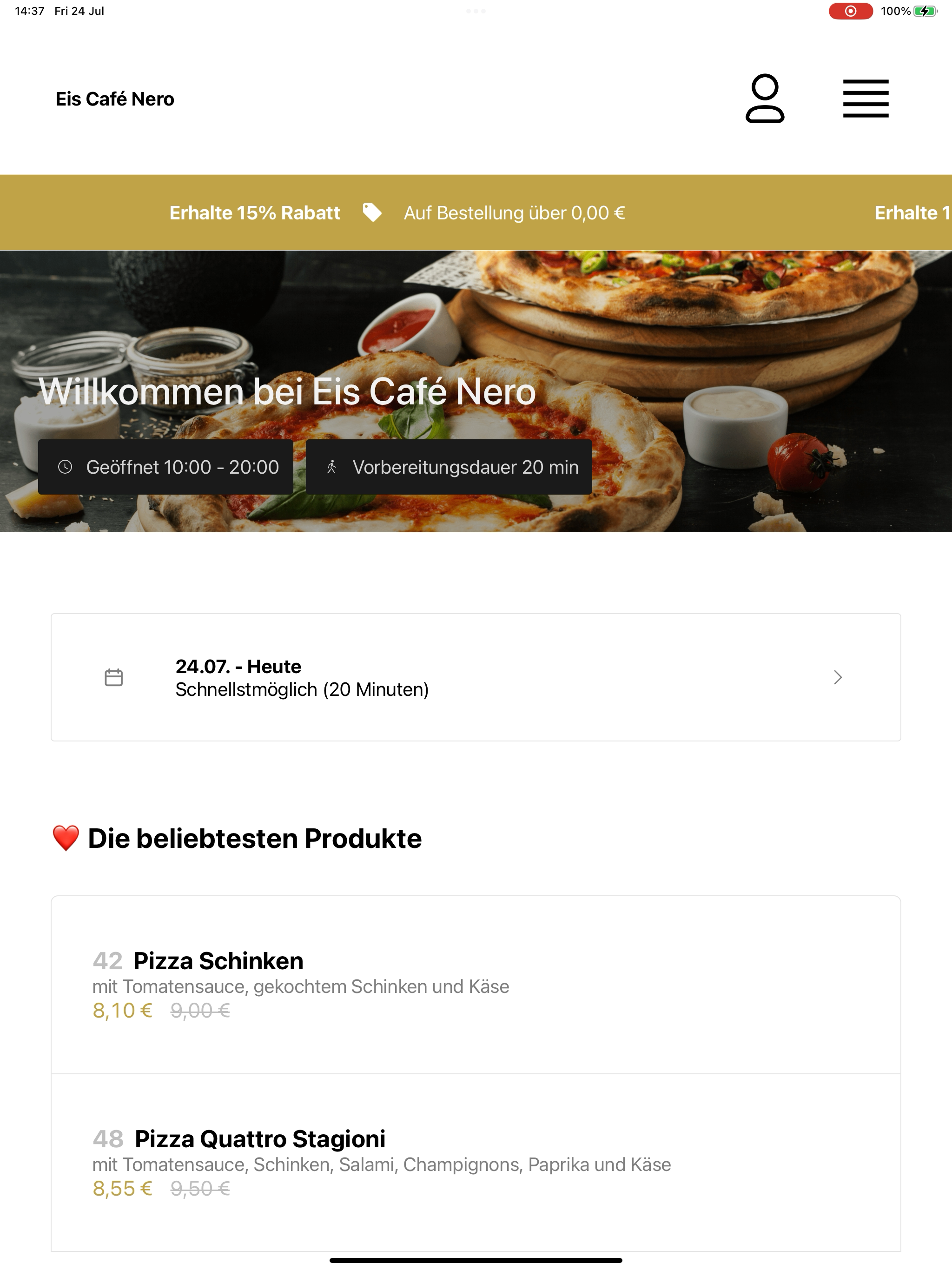 Eis Café Nero screenshot 14