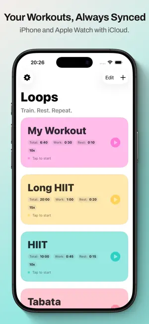 Loops – Interval Workout Timer screenshot 2