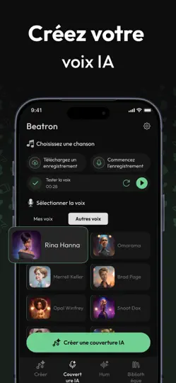 Capture d'écran de Beatron : Générateur AI sur iPhone 4