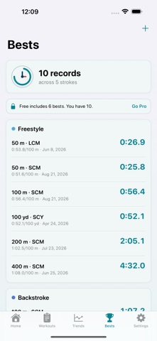 SwimSet: Swim Workout Tracker screenshot