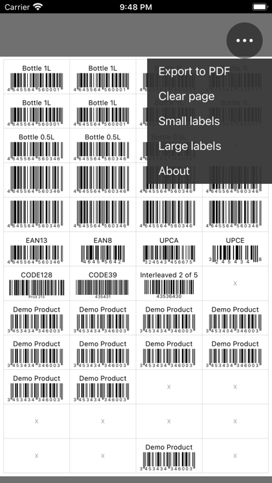 Screenshot #2 pour Barcode Sheet code-barres