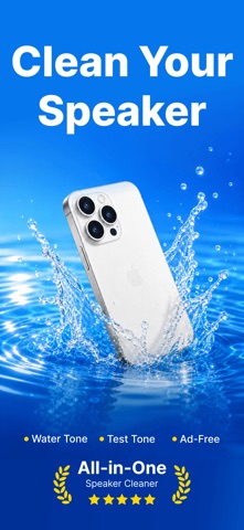 Speaker Cleaner, Water Remover iPhone screenshot