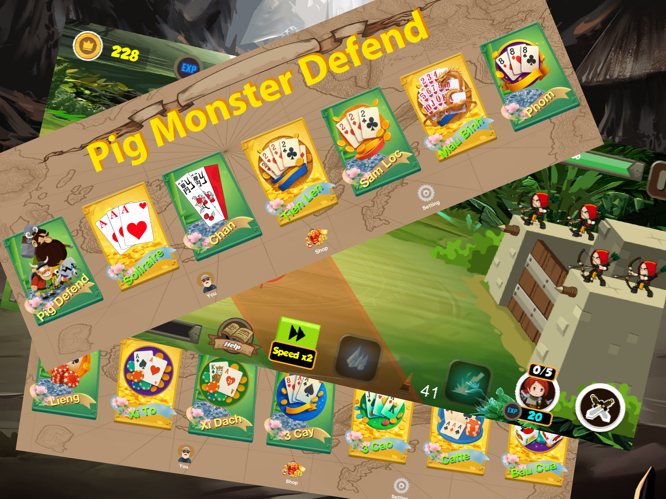 Tien Len Mien Nam: Pig Monters screenshot 12