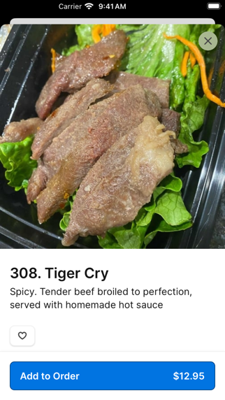 Mai Thai Cuisine iPhone screenshot 3 - Food & Drink app