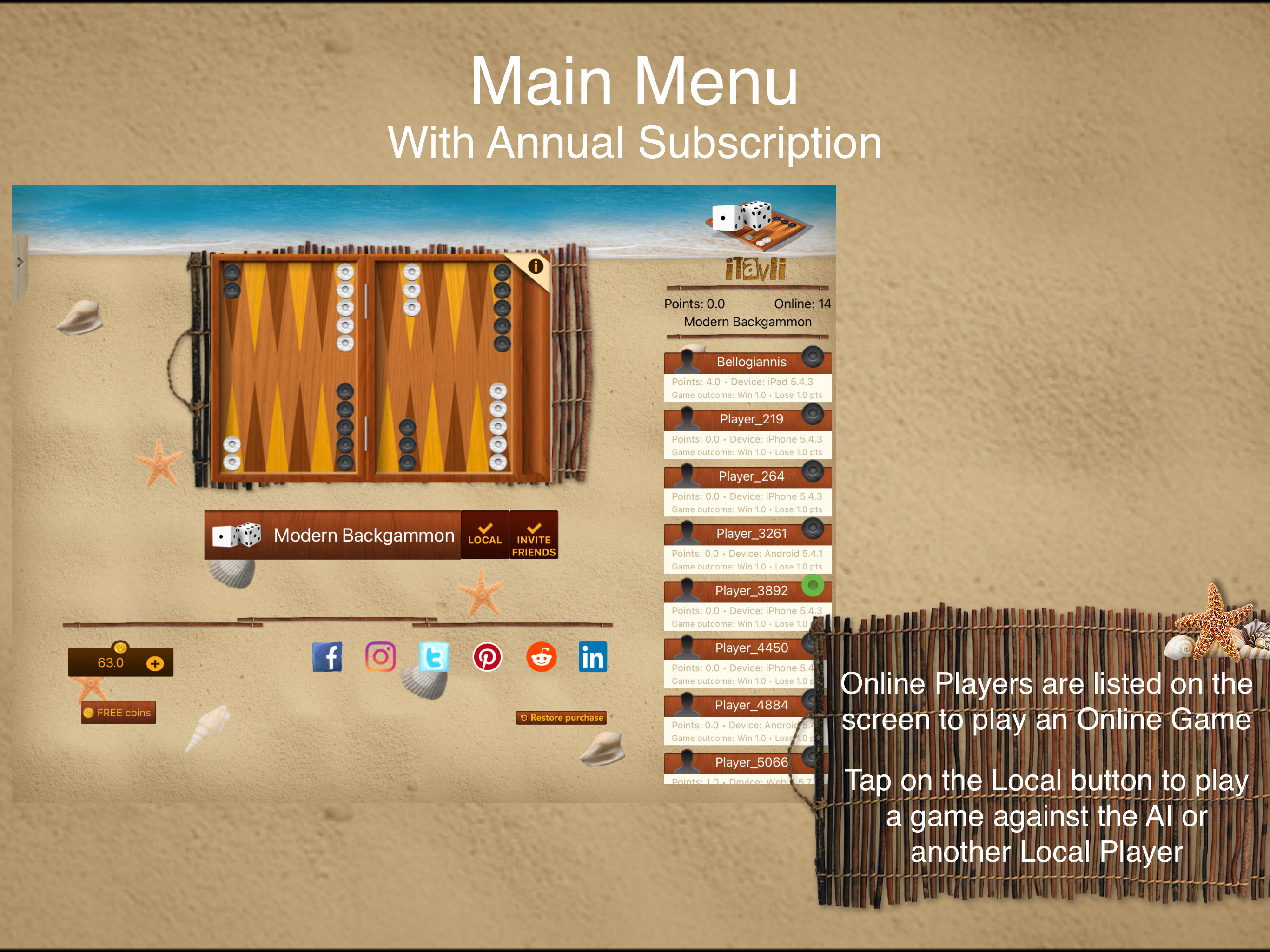 iTavli-Best backgammon game
