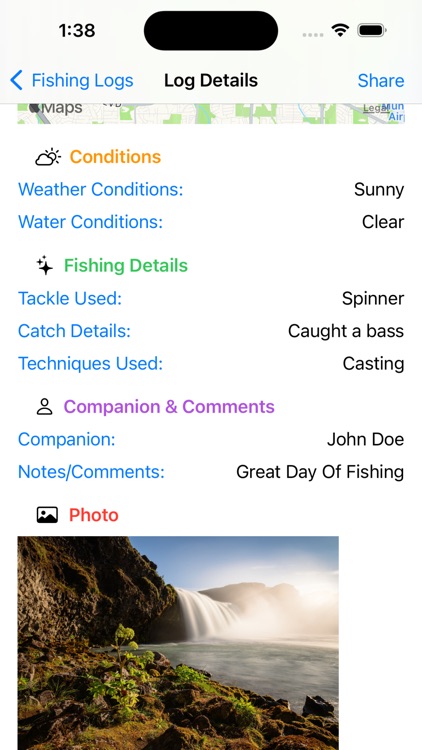 Fishing Log - Steven