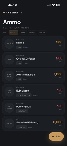 Arsenal - Firearm Tracker Screenshot 6 of 7