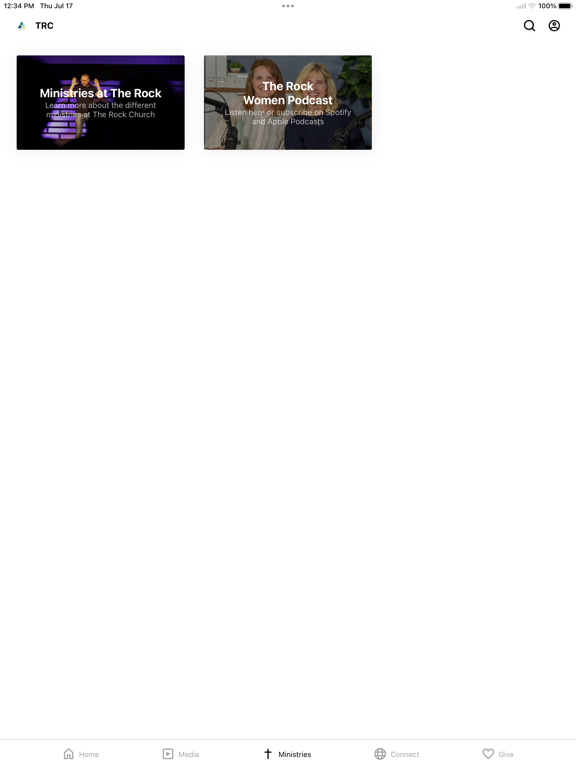 The Rock Church Maine iPad screenshot 3 - Education app
