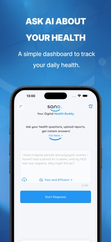 Sano AI: Health Assistant iPhone screenshot