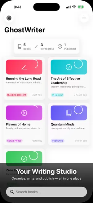 Ghostwriter - Author with AI screenshot 1