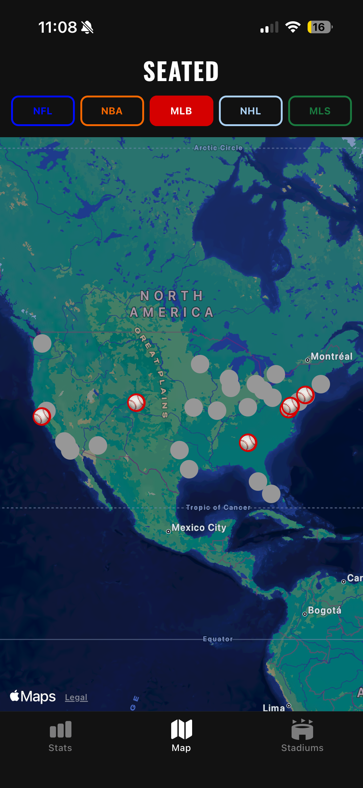 Seated - Stadium Tracker screenshot 3