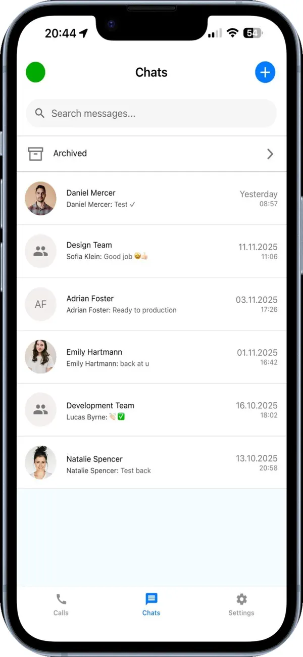 Screenshot #1 pour SQURE.IO Messenger