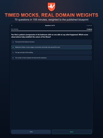 EMT Practice Test: NREMT Prep iPad screenshot