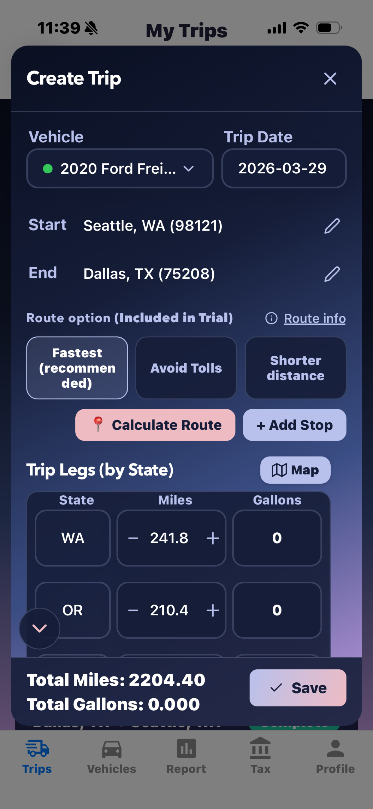 IFTAfy: IFTA Mileage Tracker screenshot 7