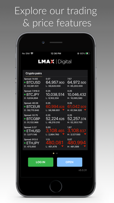LMAX Digital Trading Screenshot