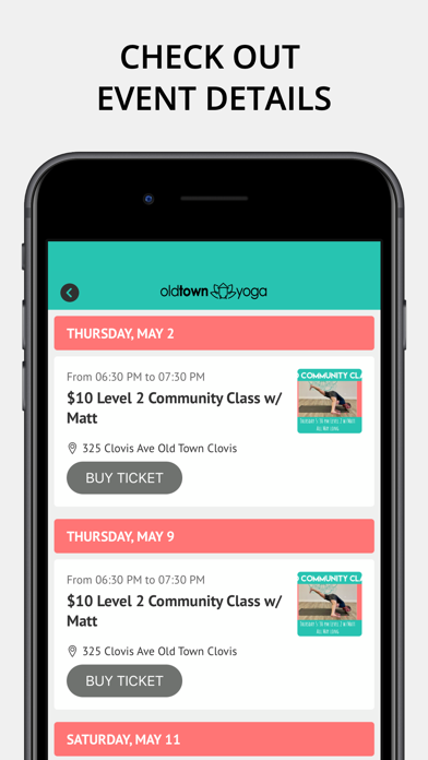 Old Town Yoga App Screenshot