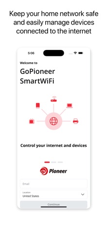 GoPioneer SmartWiFi app screenshot