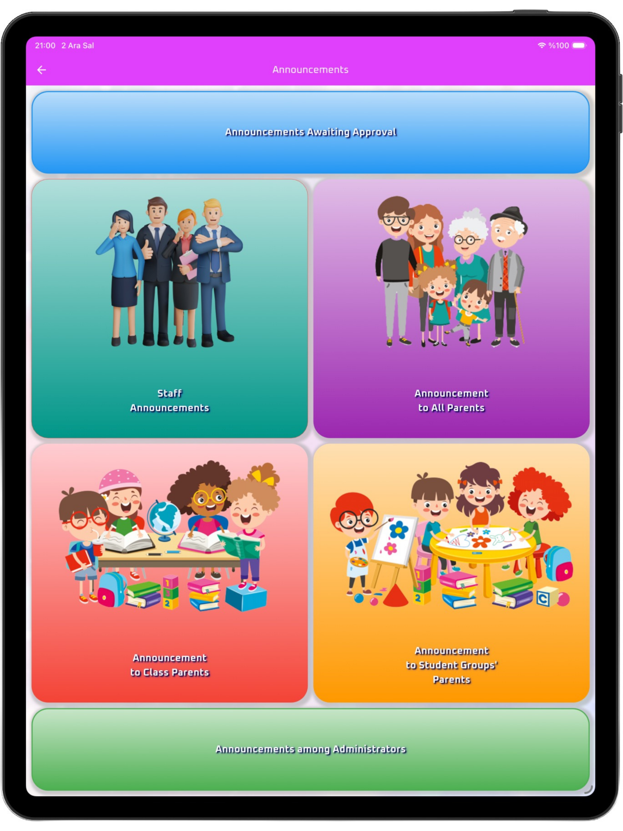 Kindergarten in App