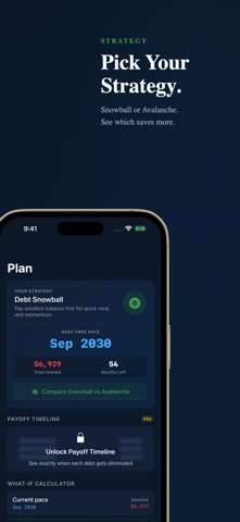 Debt Payoff Tracker - Zero iPhone screenshot