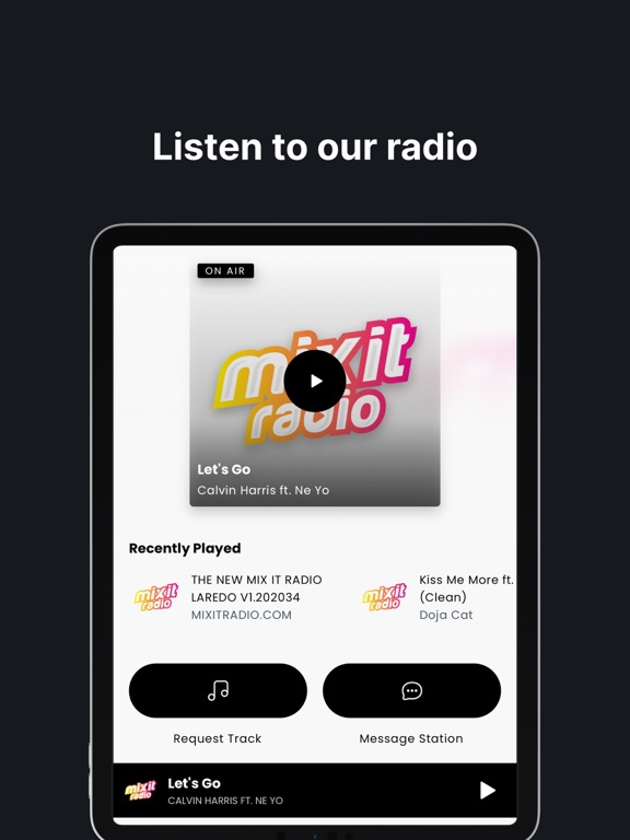 Mix It Radio Laredo iPad screenshot 1 - Music app