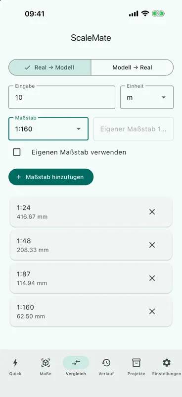 ScaleMate - Maßstabsrechner screenshot 3 of 7