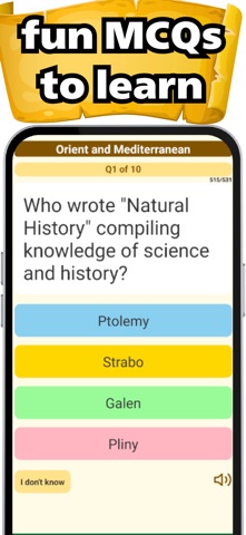 World History Quiz Trivia Game iPhone screenshot