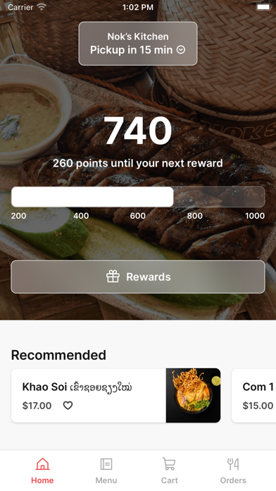 Nok's Kitchen iPhone screenshot 1 - Food & Drink app
