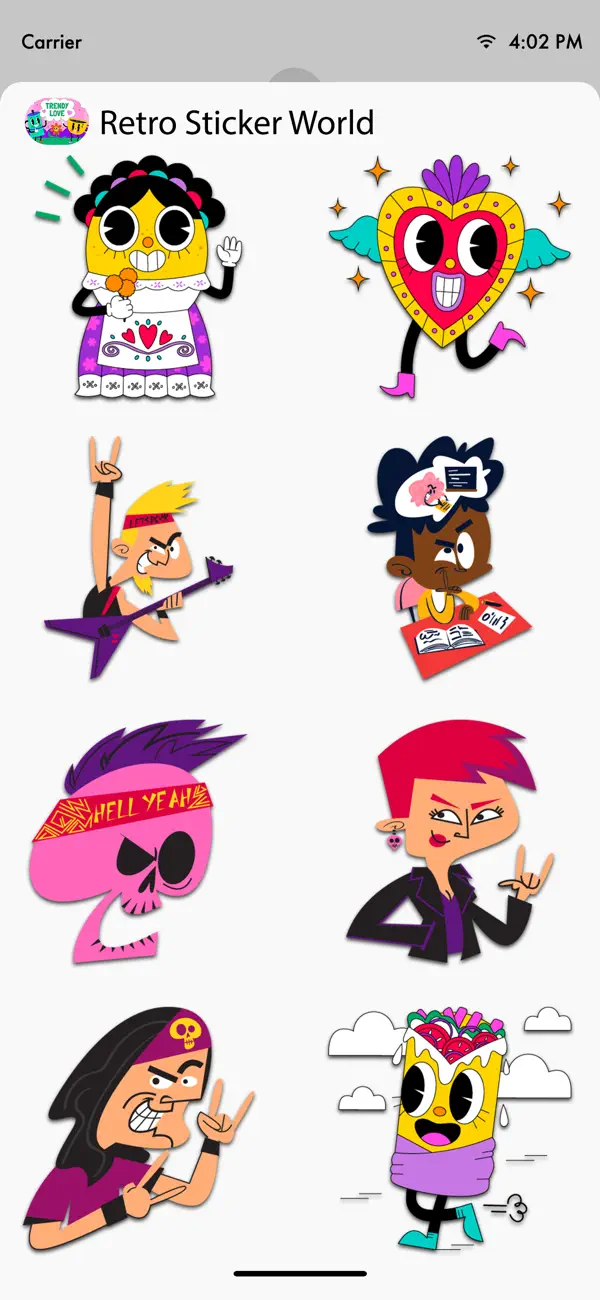 Screenshot #3 pour Retro Sticker World