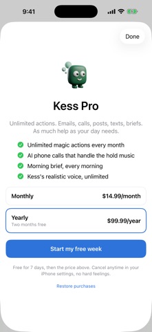 Kess: AI Personal Assistant Screenshot 5 of 6