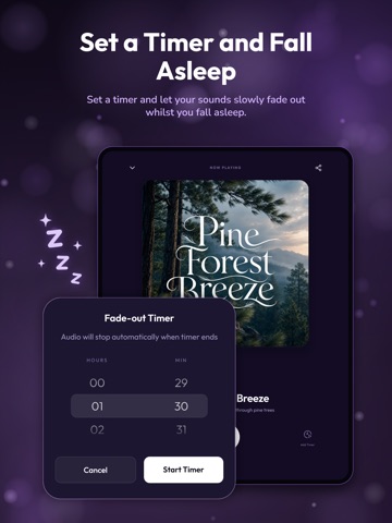 Sleepy: Sleep Sounds & Rain iPad screenshot