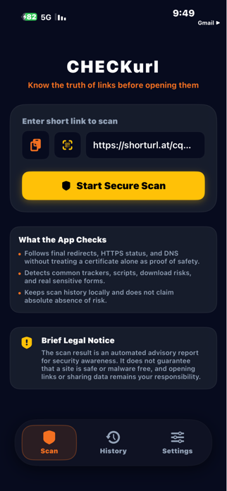 CHECKurl: Safe Link Inspector Screenshot 2 of 5