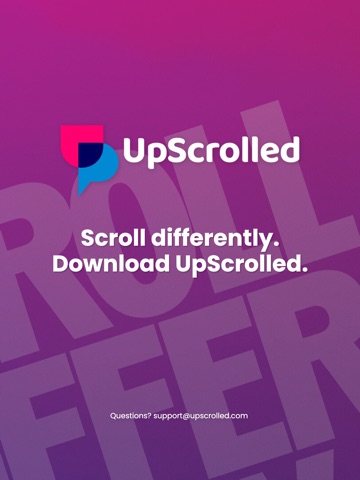 UpScrolled iPad screenshot