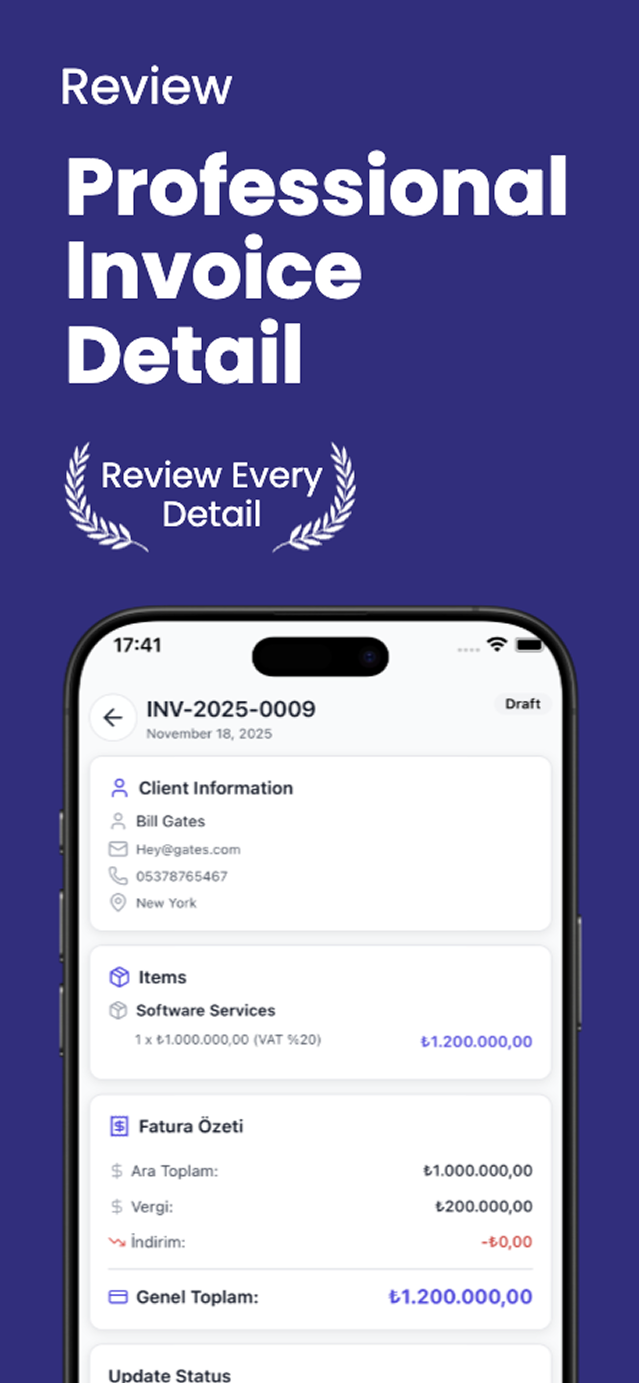Invozen: Billing Management