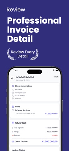 Invozen: Billing Management Screenshot 3 of 5