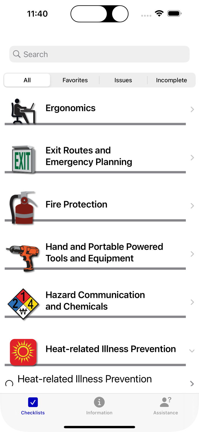 OSHA-NIOSH Small Bus Checklist